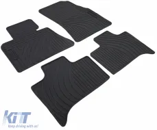 Premium Gummifußmatten-Set in Schwarz, geeignet für BMW X5 E53 2000-2006-image-6195344