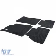 Premium Gummifußmatten Set Schwarz für Mercedes E-Klasse W210 S210 95-02-image-6198661