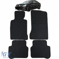 image-40-Premium Gummifußmatten Set Schwarz für Mercedes C-Class W204 S204 11-14