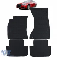 image-12-Premium Gummifußmatten Set Schwarz geeignet für Audi A4 B8 Sedan Avant 8K 07-15