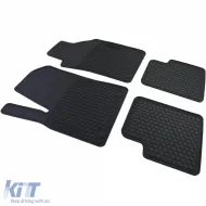 Premium Gummifußmatten Set Schwarz geeignet für Fiat 500 500C 2007-2022-image-6192136