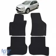 image-49-Premium Gummifußmatten Set Schwarz geeignet für VW Golf 5 Scirocco Golf 6