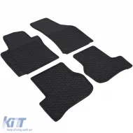 Premium Gummifußmatten Set Schwarz geeignet für VW Golf 5 Scirocco Golf 6-image-6195379
