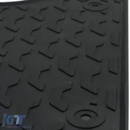 Premium Gummifußmatten Set Schwarz geeignet für Mercedes C-Klasse W205 S205 14-22-image-6199309