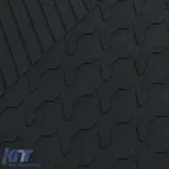 Premium Gummifußmatten Set Schwarz geeignet für Mercedes C-Klasse W205 S205 14-22-image-6199311