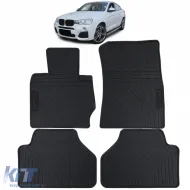 image-35-Premium Gummifußmatten Set Schwarz geeignet für BMW X4 F26 13-18