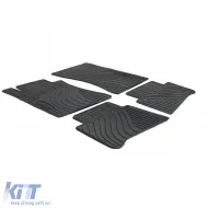 Premium Gummifußmatten Set Schwarz geeignet für Mercedes E-Class W211 S211 02-09-image-6200793