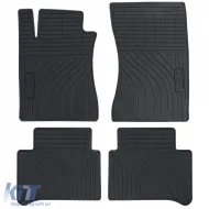 Premium Gummifußmatten Set Schwarz geeignet für Mercedes E-Class W211 S211 02-09-image-6200800