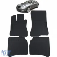 image-45-Premium Gummifußmatten Set Schwarz geeignet für Mercedes S-Class W221 05-13