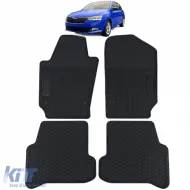 image-16-Premium Gummifußmatten Set schwarz geeignet für Skoda Fabia 3 NJ ab 14
