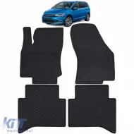 image-21-Premium Gummifußmatten Set Schwarz geeignet für VW Touran II 5T ab 2015