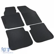 Premium Gummifußmatten Set Schwarz geeignet für VW Caddy IV 15-20-image-6204417