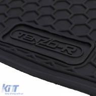 Premium Gummifußmatten Set Schwarz geeignet für VW Caddy IV 15-20-image-6204419