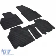 Premium Gummifußmatten Set Schwarz geeignet für Renault Kangoo II 2008-2022-image-6204659