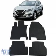 image-38-Premium Gummifußmatten Set Schwarz geeignet für Nissan Qashqai J10 JJ10 07-16