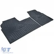 Premium Gummifußmatten Set Schwarz geeignet für Ford Tourneo Transit Custom ab 2023-image-6208072