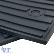 Premium Gummifußmatten Set Schwarz geeignet für Ford Tourneo Transit Custom ab 2023-image-6208075