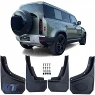 image-55-Premium mud flap set front and rear for Land Rover Defender L663 from 2020
