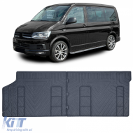 image-45-Premium rubber floor mat 2-piece 1st row rear fits for VW Bus T5 T6 T6.1