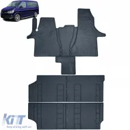 image-23-Premium rubber floor mat set, 8-piece, for VW T6.1 Multivan from year 2019