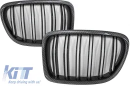 image-39-Prikladno za BMW X1 E84 (2009-2014) Središnje Maske Bubrežne Maske Dizjan Karbosnko vlakno