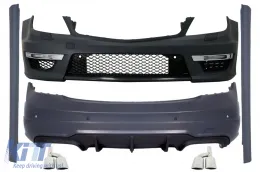 image-27-Prikladno za MERCEDES C-klase W204 Facelift (2007-2015) C63 Dizjan Body Kit s vrhovima ispušnog prigušivača