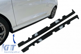 image-76-Produžeci bočnih pragova prikladni za Ford Fiestu Mk8 ST / ST-Line (2017-2021) Piano crna