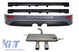 image-41-Produžetak stražnjeg Branik prikladan za VW Golf 5 V (2003-2007) R32 izgled i bočne lajsne i kompletan ispušni sustav