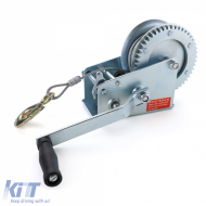 Profi 1500kg Handwinde mit 10 Meter Drahtseil Silber-image-6202114