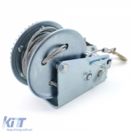 Profi 1500kg Handwinde mit 10 Meter Drahtseil Silber-image-6202117