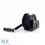 Profi 600kg kézi csörlő 8 méteres hevederrel, fekete, utánfutókhoz-image-6199401