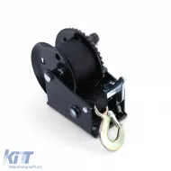 Profi 600kg kézi csörlő 8 méteres hevederrel, fekete, utánfutókhoz-image-6199402