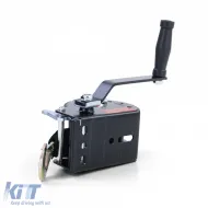 Profi 600kg kézi csörlő 8 méteres hevederrel, fekete, utánfutókhoz-image-6199403
