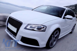 Profulaktíras gia Audi A3 8P Ananéosh Chátsmpak Cabrio 2009-2012 Grília RS3 Look-image-6028465