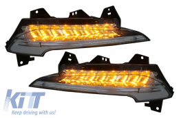 Profulaktíras gia Porsche 911 997 05-12 Metatropí se 991 GT3 Look LED Proboleís Hméras (DRL) Foteinoí Deíktes Pleurás-image-6053536