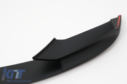 Profylaktíras Spoiler Lip gia BMW Seirá 5 F10 F11 Sedan Touring 2011-2017 Mávro mat-image-6105476