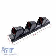 Prosport A-oszlop műszerfal tartó hármas (3 x 52mm) Carbon Look-image-6300881