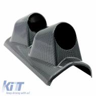 Prosport dupla A-oszlop műszertartó (2 x 52mm) karbon hatású-image-6300843