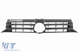 Próstheto Aerotomí Emprós Profulaktíras me LED Proboleís Hméras (DRL) katállhlo gia VW Transporter Multivan Caravelle T5 T5.1 Ananéosh (2010-2015) kai Emprós chorís emblímata Grília Schediasmós-image-6051936