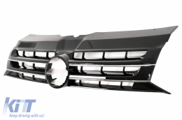 Próstheto Aerotomí Emprós Profulaktíras me LED Proboleís Hméras (DRL) katállhlo gia VW Transporter Multivan Caravelle T5 T5.1 Ananéosh (2010-2015) kai Emprós chorís emblímata Grília Schediasmós-image-6051937