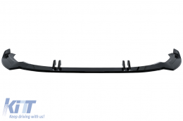 Prosthíkh Spoiler profulaktíra mprostá Lip katállhlo gia Audi A5 F5 Ananéosh S-Line (2020-up) Piáno Mavro-image-6092296