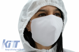 Protección facial 50 Triángulo 96%algodón 4%elastano 2 capas Unisexo Lavable-image-6062109