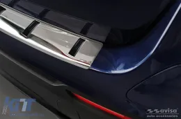 Protecteur Avisa renforcé adapté pour le pare-chocs arrière du Mercedes GLC X253, GLC Hybrid 2015-2019, après 2019, chrome-image-6129807