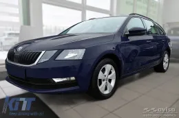 Protecteur Avisa renforcé adapté pour le pare-chocs arrière de Skoda Octavia Combi 2016-2019, chrome-image-6212029
