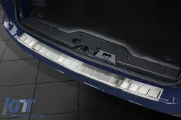 Protecteur de pare-chocs arrière Avisa adapté pour Dacia Dokker 2012-2017, après 2017, chromé-image-6129486