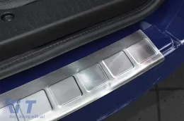 Protecteur de pare-chocs arrière Avisa adapté pour Dacia Dokker 2012-2017, après 2017, chromé-image-6129487