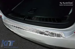 Protecteur de pare-chocs arrière Avisa adapté pour pare-chocs standard BMW X3 G01 2017-2021, après 2021, chrome-image-6129503