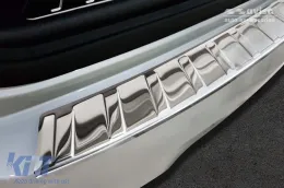 Protecteur de pare-chocs arrière Avisa adapté pour pare-chocs standard BMW X3 G01 2017-2021, après 2021, chrome-image-6129505