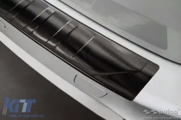 Protecteur de pare-chocs arrière Avisa adapté pour BMW X5 F15 avec pack M 2013-2018, laqué noir-image-6129752