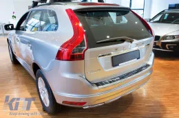 Protecteur de pare-chocs arrière Avisa adapté pour Volvo XC60 2013-2017, chrome-image-6211691
